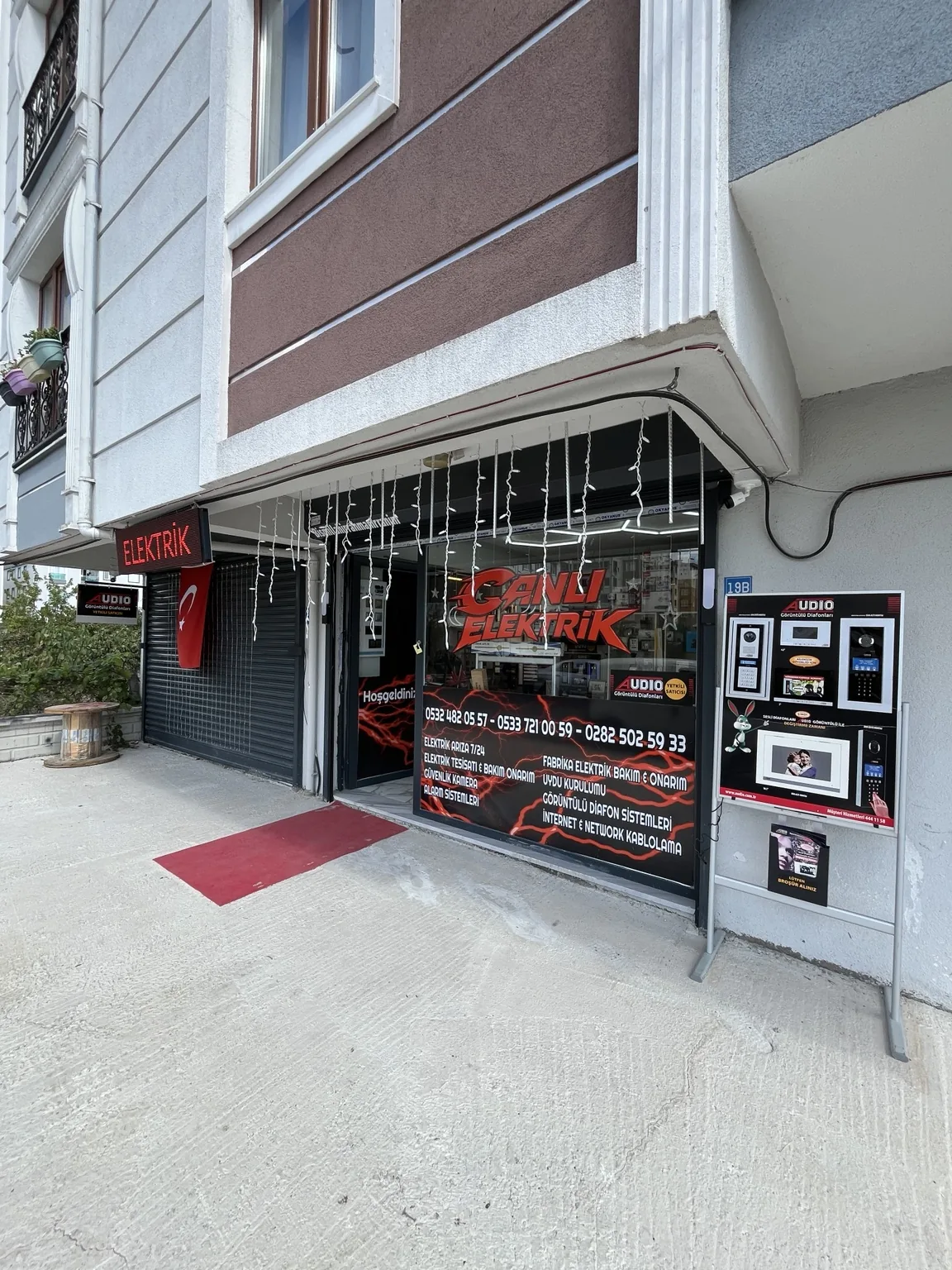 Canlı Elektrik - Canlı Elektrik mağaza cephesi